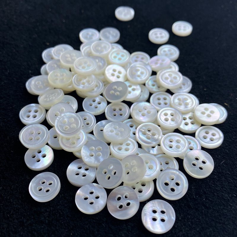 Natural Color White Shell Buttons