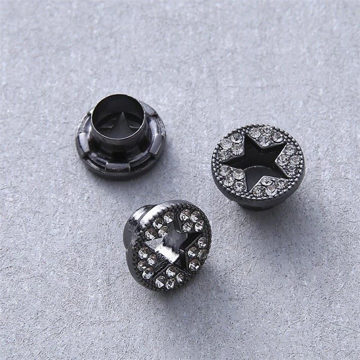 Rhinestone Alloy Metal Garment Brass Eyelet