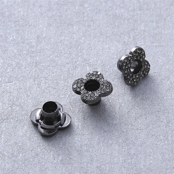 Rhinestone Alloy Metal Garment Brass Eyelet