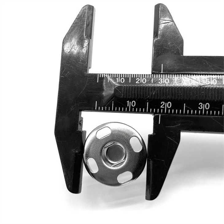 Silver Metal Snap Fasteners Press Button Hidden Discount Metal Buttons